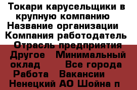 Токари-карусельщики в крупную компанию › Название организации ­ Компания-работодатель › Отрасль предприятия ­ Другое › Минимальный оклад ­ 1 - Все города Работа » Вакансии   . Ненецкий АО,Шойна п.